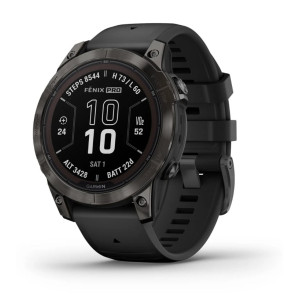 Смарт-часы Garmin Fenix 7 Pro Sapphire Solar Carbon Gray DLC Titanium with Black Silicone (010-02777-54) Смарт-часы Garmin Fenix 7 Pro Sapphire Solar Carbon Gray DLC Titanium with Black Silicone (010-02777-54)