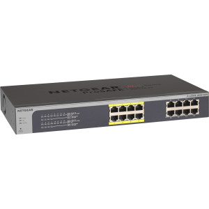 Коммутатор Netgear JGS516PE-100EUS 16xGE, PoE 85Вт, Smart Коммутатор Netgear JGS516PE-100EUS 16xGE, PoE 85Вт, Smart