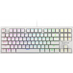 Клавиатура Hator Rockfall Evo TKL Optical ENG/UKR/RUS (HTK-631) White USB Клавиатура Hator Rockfall Evo TKL Optical ENG/UKR/RUS (HTK-631) White USB