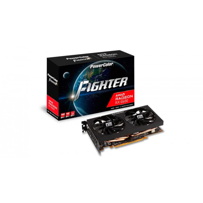 AMD Radeon RX 6600 8GB GDDR6 Fighter PowerColor (AXRX 6600 8GBD6-3DH)