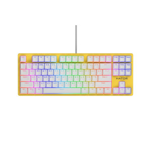 Клавиатура Hator Rockfall 2 Mecha TKL Orange Yellow (HTK-722) Клавиатура Hator Rockfall 2 Mecha TKL Orange Yellow (HTK-722)