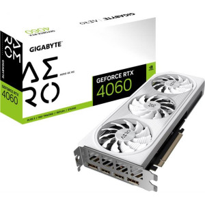 Відеокарта GF RTX 4060 8GB GDDR6 Aero OC Gigabyte (GV-N4060AERO OC-8GD) Відеокарта GF RTX 4060 8GB GDDR6 Aero OC Gigabyte (GV-N4060AERO OC-8GD)