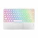 Клавиатура AirOn Easy Tap 2 White с тачпадом и LED для Smart TV и планшета (4822352781089)