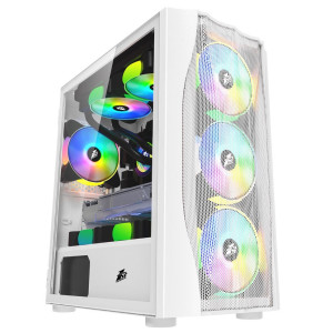 Корпус 1stPlayer X3-M-4F1-W-WH без БЖ Корпус 1stPlayer X3-M-4F1-W-WH без БЖ