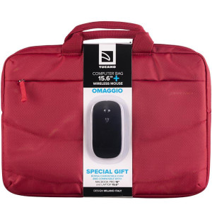 Сумка Tucano Idea Red (BU-BIDEA-WM-R) 15.6" + бездротова миша Сумка Tucano Idea Red (BU-BIDEA-WM-R) 15.6" + бездротова миша