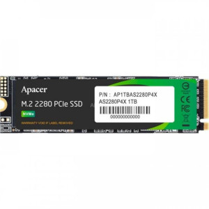 Накопитель SSD 1TB Apacer AS2280P4X M.2 PCIe 3.0 3D TLC (AP1TBAS2280P4X-1) Накопитель SSD 1TB Apacer AS2280P4X M.2 PCIe 3.0 3D TLC (AP1TBAS2280P4X-1)