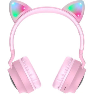 Bluetooth-гарнітура Hoco W27 Cat Ear Pink (W27P) Bluetooth-гарнітура Hoco W27 Cat Ear Pink (W27P)
