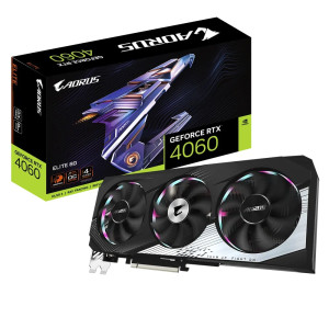 Відеокарта GF RTX 4060 8GB GDDR6 Aorus Elite Gigabyte (GV-N4060AORUS E-8GD) Відеокарта GF RTX 4060 8GB GDDR6 Aorus Elite Gigabyte (GV-N4060AORUS E-8GD)