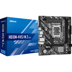 Материнская плата ASRock H610M-HVS/M.2 R2.0 Socket 1700 Материнская плата ASRock H610M-HVS/M.2 R2.0 Socket 1700
