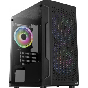 Корпус Aerocool Trinity Mini (Trinity Mini-G-BK-v2) Black без БП Корпус Aerocool Trinity Mini (Trinity Mini-G-BK-v2) Black без БП