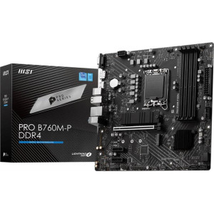 Материнская плата MSI Pro B760M-P DDR4 Socket 1700 Материнская плата MSI Pro B760M-P DDR4 Socket 1700