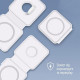 Бездротовий зарядний пристрій ColorWay MagSafe Duo Charger 15W for iPhone White (CW-CHW32Q-WT)