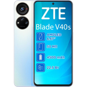 Смартфон ZTE V40s 6/128GB Dual Sim Blue Смартфон ZTE V40s 6/128GB Dual Sim Blue
