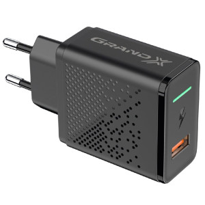 Сетевое зарядное устройство Grand-X Fast Charge 5-в-1 QC 3.0, AFC, SCP, FCP, VOOC (1хUSB, 22.5W) Black (CH-850) Сетевое зарядное устройство Grand-X Fast Charge 5-в-1 QC 3.0, AFC, SCP, FCP, VOOC (1хUSB, 22.5W) Black (CH-850)