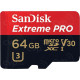 Карта пам`яті MicroSDXC 64GB UHS-I/U3 Class 10 SanDisk Extreme Pro A1 R170MB/s + SD-адаптер (SDSQXCY-064G-GN6MA)