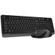 Комплект (клавиатура, мышка) беспроводной A4Tech FG1010S Black/Grey