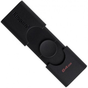 USB3.2 64GB Type-C Kingston DataTraveler Duo Black (DTDE/64GB) USB3.2 64GB Type-C Kingston DataTraveler Duo Black (DTDE/64GB)