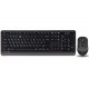 Комплект (клавіатура, миша) беспроводной A4Tech FG1010 Black/Grey USB
