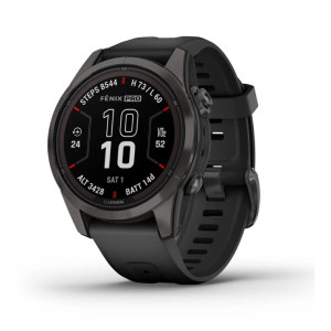 Смарт-годинник Garmin Fenix 7S Pro Sapphire Solar Carbon Gray Titanium with Black Silicone (010-02776-54) Смарт-годинник Garmin Fenix 7S Pro Sapphire Solar Carbon Gray Titanium with Black Silicone (010-02776-54)
