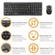 Комплект (клавіатура, миша) беспроводной Piko KMX-013 Black (1283126467080)