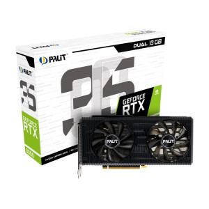 Відеокарта GF RTX 3050 8GB GDDR6 Dual Palit (NE63050019P1-190AD) Відеокарта GF RTX 3050 8GB GDDR6 Dual Palit (NE63050019P1-190AD)