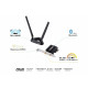 Бездротовий адаптер Asus PCE-AX58BT (AX3000, WiFi6, WPA3, Bluetooth 5.0, MU-MIMO, OFDMA, 2 зовнішні антени)