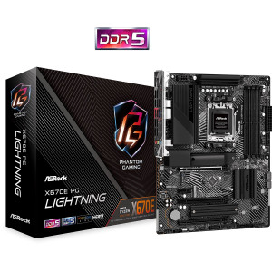 Материнская плата ASRock X670E PG LIGHTNING Socket AM5 Материнская плата ASRock X670E PG LIGHTNING Socket AM5