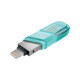 Флеш-накопичувач USB3.1 128GB Lightning SanDisk iXpand Flip Ice Mint (SDIX90N-128G-GN6NJ)