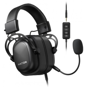 Гарнитура Hator Hypergang 7.1 USB Black (HTA-840) Гарнитура Hator Hypergang 7.1 USB Black (HTA-840)