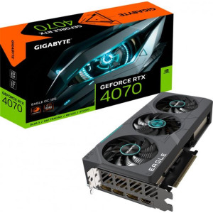 Видеокарта GF RTX 4070 12GB GDDR6X Eagle OC Gigabyte (GV-N4070EAGLE OC-12GD) Видеокарта GF RTX 4070 12GB GDDR6X Eagle OC Gigabyte (GV-N4070EAGLE OC-12GD)