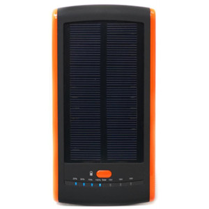 Универсальная солнечная мобильная батарея PowerPlant PB-S12000 12000mAh Black/Orange (PPS12000)