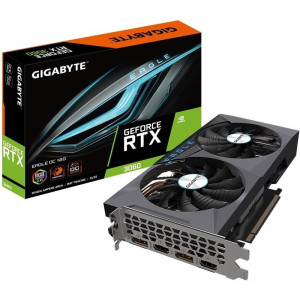 Відеокарта GF RTX 3060 12GB GDDR6 Eagle OC Gigabyte (GV-N3060EAGLE OC-12GD 2.0) (LHR) Відеокарта GF RTX 3060 12GB GDDR6 Eagle OC Gigabyte (GV-N3060EAGLE OC-12GD 2.0) (LHR)