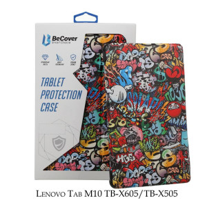 Чохол-книга BeCover Smart для Lenovo Tab M10 TB-X605/TB-X505 Graffiti (707306) Чохол-книга BeCover Smart для Lenovo Tab M10 TB-X605/TB-X505 Graffiti (707306)