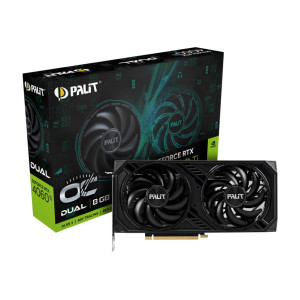 Відеокарта GF RTX 4060 Ti 8GB GDDR6 Dual OC Palit (NE6406TT19P1-1060D) Відеокарта GF RTX 4060 Ti 8GB GDDR6 Dual OC Palit (NE6406TT19P1-1060D)
