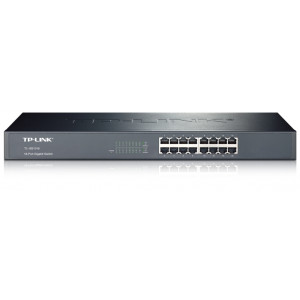Коммутатор TP-LINK TL-SG1016 (16хGE, металл, монтаж в стойку) Коммутатор TP-LINK TL-SG1016 (16хGE, металл, монтаж в стойку)