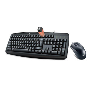 Комплект (клавиатура, мышь) Genius KM-200 (31330003410) Ukr Black USB Комплект (клавиатура, мышь) Genius KM-200 (31330003410) Ukr Black USB