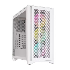 Корпус Corsair iCUE 4000D RGB AirFlow Tempered Glass White (CC-9011241-WW) без БЖ Корпус Corsair iCUE 4000D RGB AirFlow Tempered Glass White (CC-9011241-WW) без БЖ