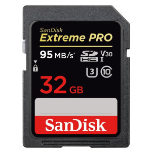 Карта пам`яті SDHC 32GB UHS-I/U3 Class 10 SanDisk Extreme Pro R170/W90MB/s (SDSDXXG-032G-GN4IN) Карта пам`яті SDHC 32GB UHS-I/U3 Class 10 SanDisk Extreme Pro R170/W90MB/s (SDSDXXG-032G-GN4IN)
