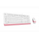 Комплект (клавиатура, мышь) A4Tech F1010 White/Pink USB