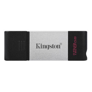 USB3.2 128GB Type-C Kingston DataTraveler 80 Grey/Black (DT80/128GB)