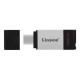 USB3.2 128GB Type-C Kingston DataTraveler 80 Grey/Black (DT80/128GB)