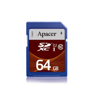 Карта пам`ятi SDXC 64GB UHS-I Class 10 Apacer (AP64GSDXC10U1-R) Карта пам`ятi SDXC 64GB UHS-I Class 10 Apacer (AP64GSDXC10U1-R)