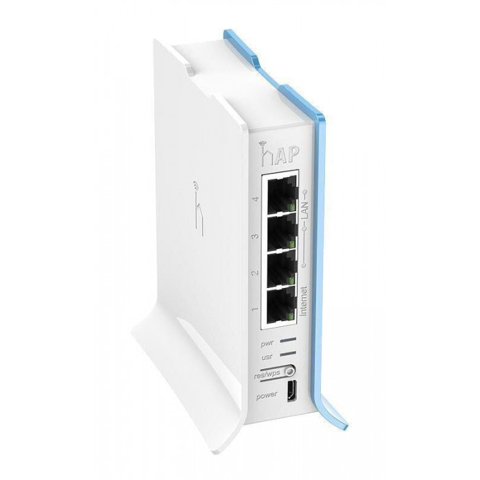 Бездротовий маршрутизатор Mikrotik hAP lite TC RB941-2ND-TC (N300, 650MHz/32Mb, 4x10/100 Ethernet ports, 1,5 dBi, Tower Case)