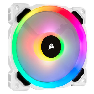 Вентилятор Corsair LL120 RGB (CO-9050091-WW), 120x120x25мм, 4-pin PWM, білий Вентилятор Corsair LL120 RGB (CO-9050091-WW), 120x120x25мм, 4-pin PWM, білий