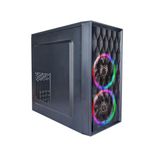 Корпус 1stPlayer D8-M-2R1 Color LED Black без БП Корпус 1stPlayer D8-M-2R1 Color LED Black без БП