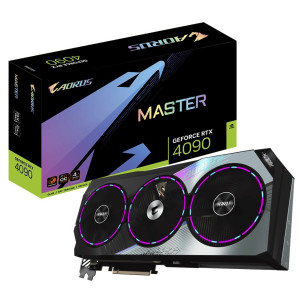 Видеокарта GF RTX 4090 24GB GDDR6X Aorus Master Gigabyte (GV-N4090AORUS M-24GD) Видеокарта GF RTX 4090 24GB GDDR6X Aorus Master Gigabyte (GV-N4090AORUS M-24GD)
