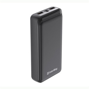 Универсальная мобильная батарея ColorWay Slim 20000mAh Black (CW-PB200LPD2BK) Универсальная мобильная батарея ColorWay Slim 20000mAh Black (CW-PB200LPD2BK)