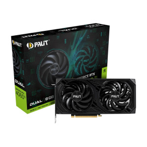 Відеокарта GF RTX 4060 Ti 8GB GDDR6 Dual Palit (NE6406T019P1-1060D) Відеокарта GF RTX 4060 Ti 8GB GDDR6 Dual Palit (NE6406T019P1-1060D)