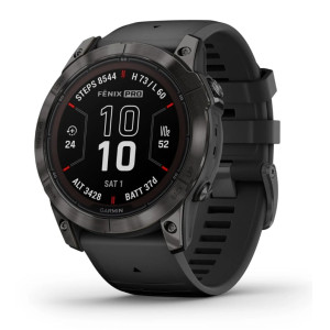 Смарт-часы Garmin Fenix 7X Pro Sapphire Solar Carbon Gray DLC Titanium with Black Band (010-02778-54) Смарт-часы Garmin Fenix 7X Pro Sapphire Solar Carbon Gray DLC Titanium with Black Band (010-02778-54)