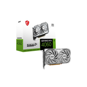 Відеокарта GF RTX 4060 8GB GDDR6 Ventus 2X White OC MSI (GeForce RTX 4060 VENTUS 2X WHITE 8G OC) Відеокарта GF RTX 4060 8GB GDDR6 Ventus 2X White OC MSI (GeForce RTX 4060 VENTUS 2X WHITE 8G OC)